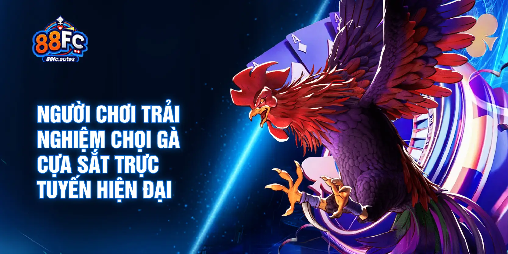 Người chơi trải nghiệm chọi gà cựa sắt trực tuyến hiện đại