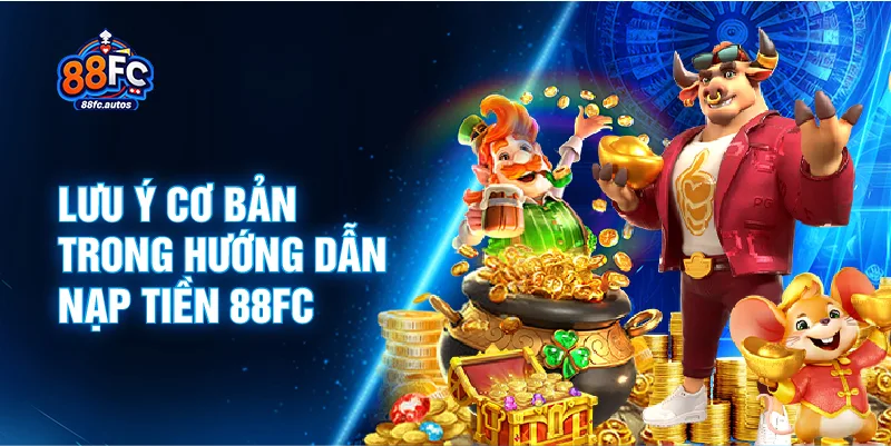 Lưu ý cơ bản trong hướng dẫn nạp tiền 88FC